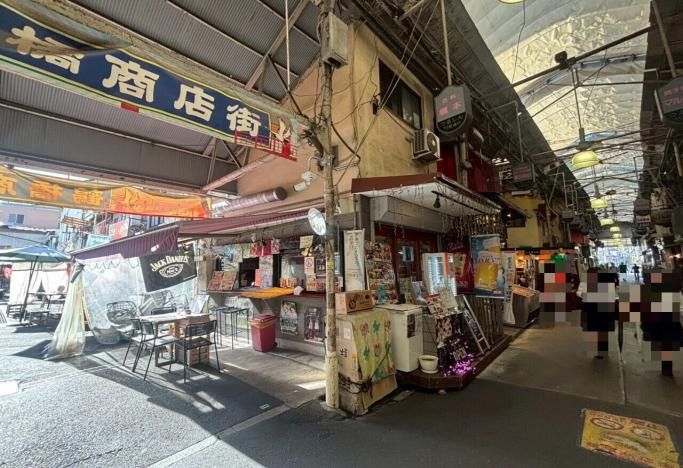 【鶴橋駅 居抜き物件】鶴橋駅徒歩2分／鶴橋商店街内・1.2階約14坪／居酒屋・バル向け居抜き店舗／テラス席利用可・開業向け物件